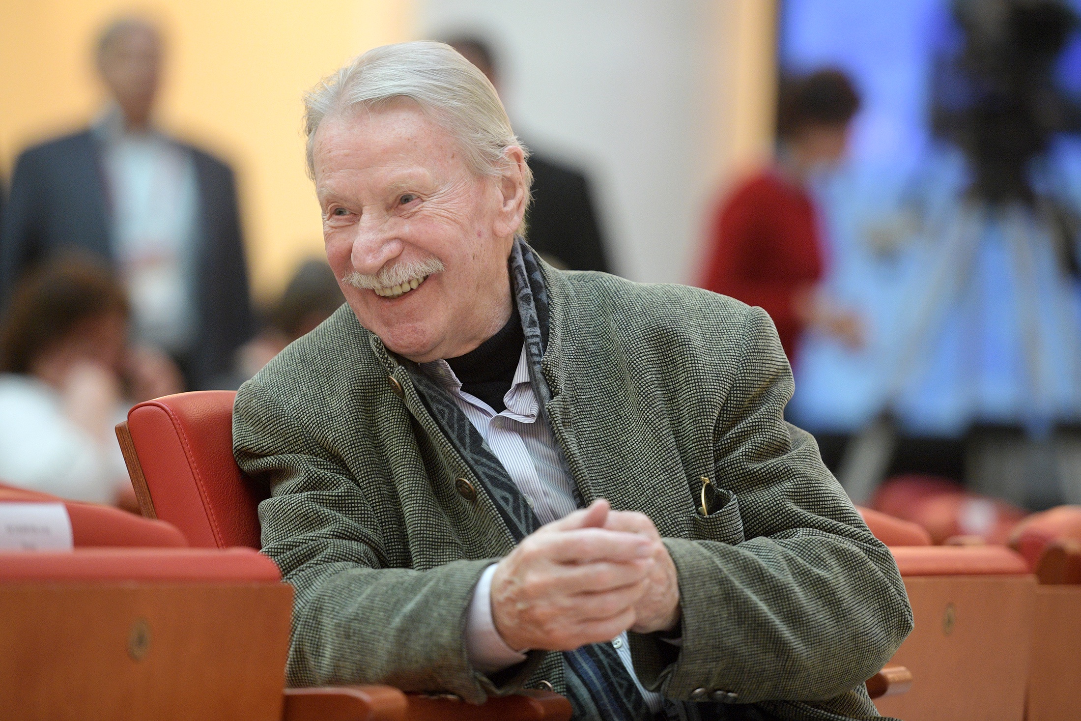 Народный артист России Иван Краско во время IX Международного форума Победителей "Великая Победа, добытая единством" в Санкт-Петербурге.  2019 год.