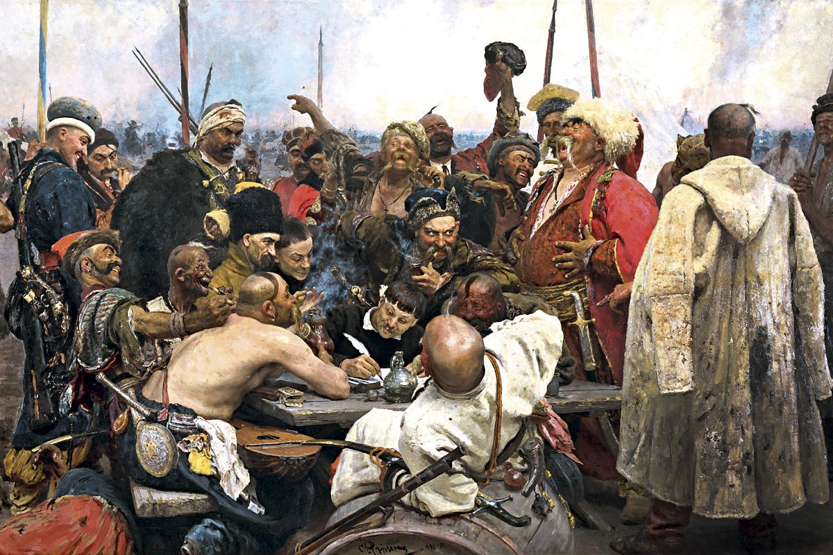 И. Репин. Запорожцы. 1880-1891 годы.