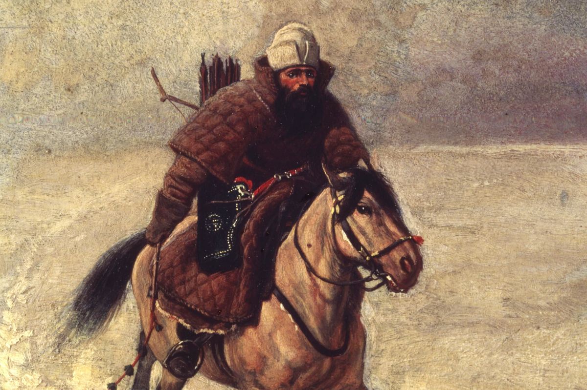 В. Г. Шварц. Гонец XVI века. 1868 г