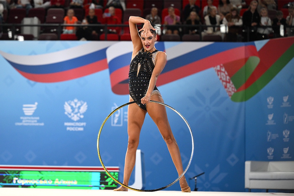 Алина Горносько опередила соперниц за явным преимуществом.