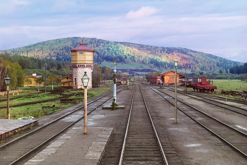 Станция Симская Самаро-Златоустовской железной дороги. 1909 год.