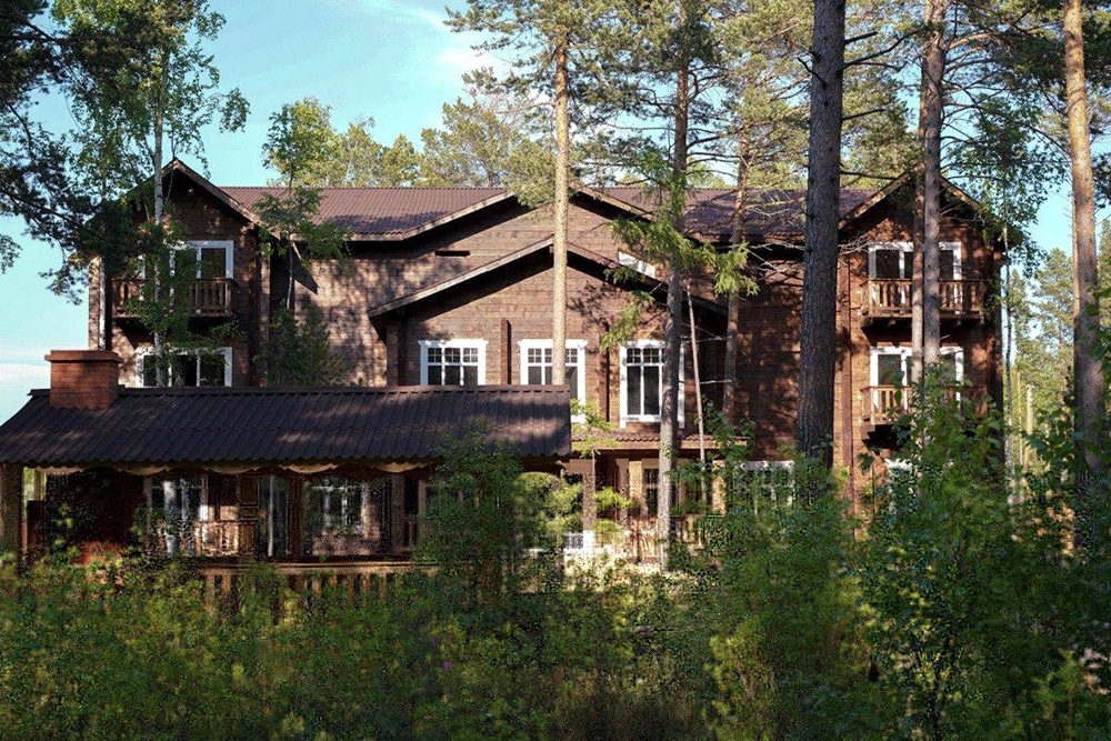 В сосновом бору можно отдохнуть с полным комфортом.