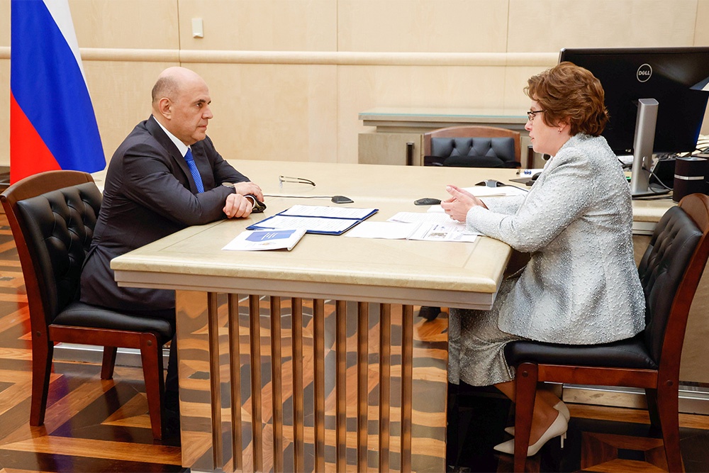 Алла Самойлова рассказала главе кабмина об аналогах, которые разработали наши производители.