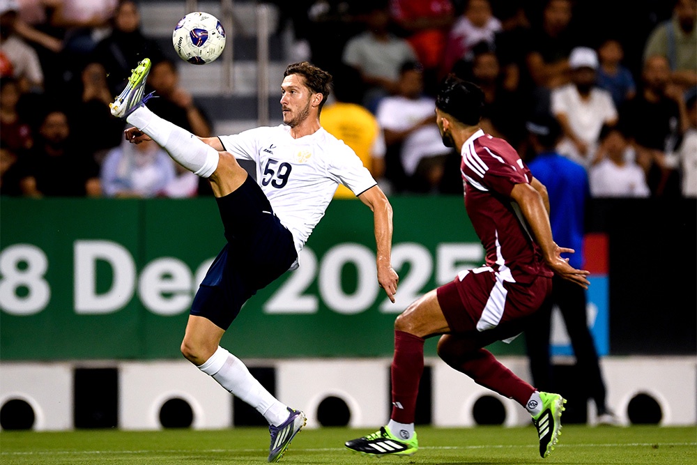 Алексей Миранчук (№ 59) поставил точку в матче с Катаром, забив четвертый мяч сборной России.