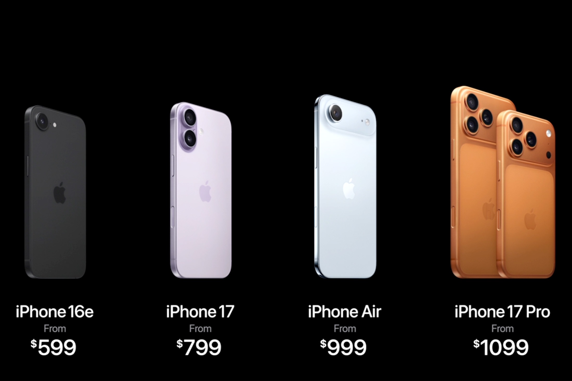 В линейке новых iPhone 17 нашлось место iPhone Air, но больше нет Plus.
