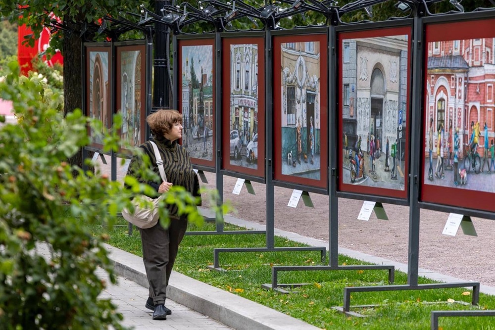 На Тверском бульваре показали Москву с необычного ракурса
