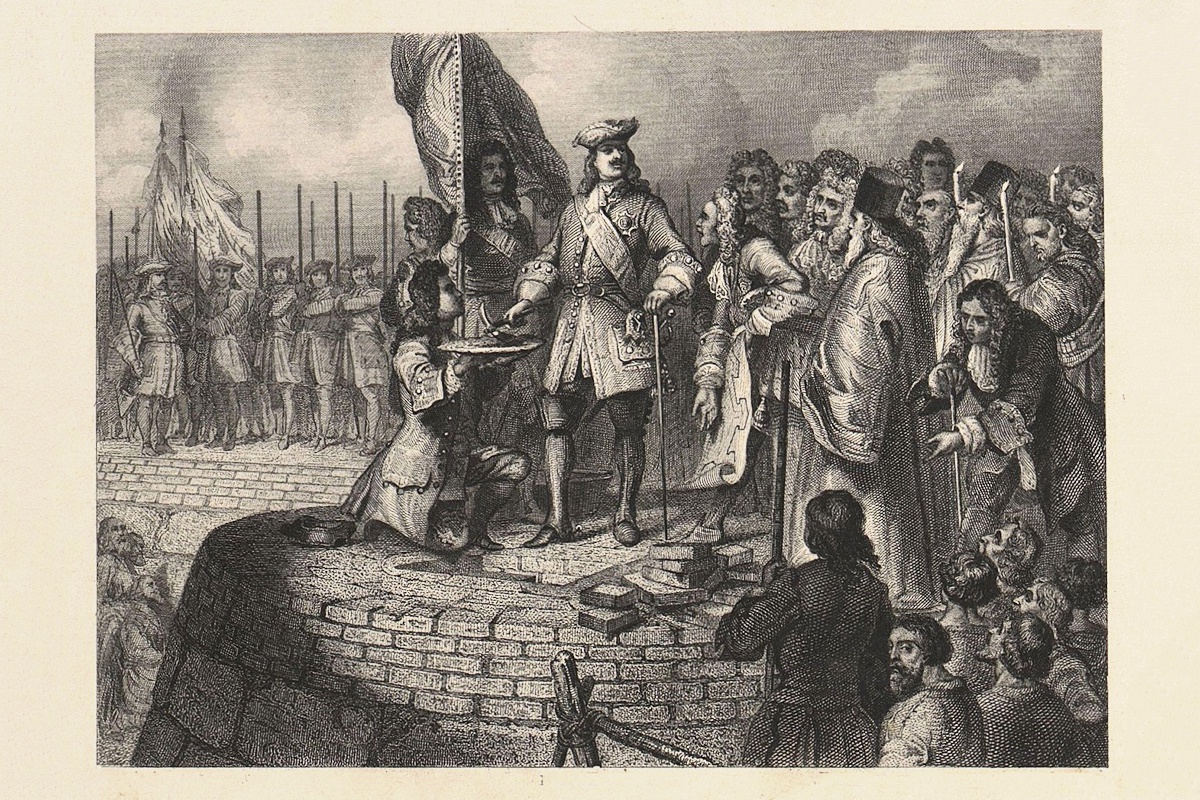 А. Шарлемань. Заложение С.Петербургской крепости. 1862