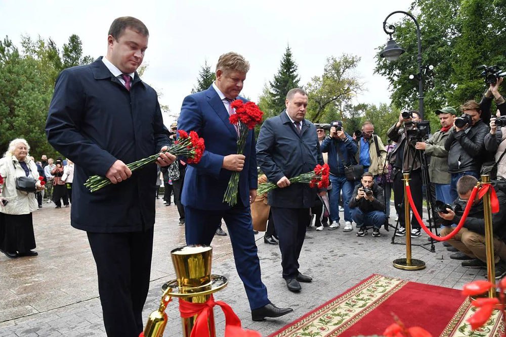 В Омске открыли памятник Дзержинскому