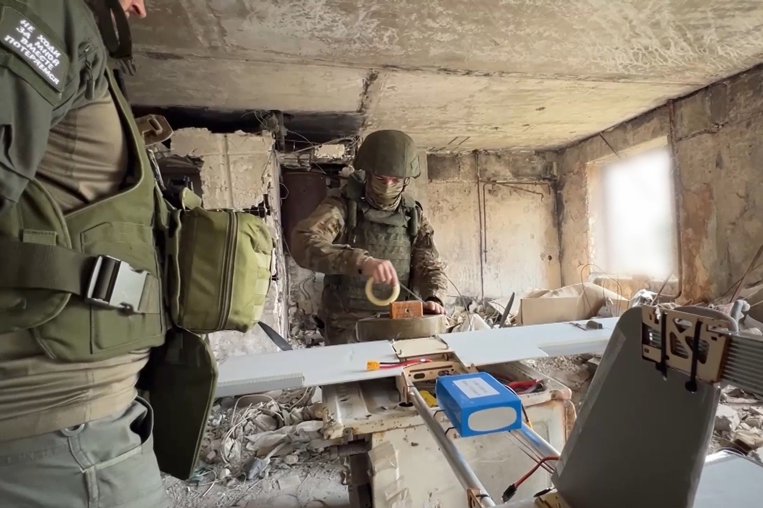 Боевая работа расчета БПЛА "Молния"