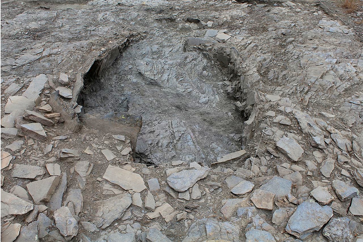 Гробница, раскопанная в Лос-Миланесе.