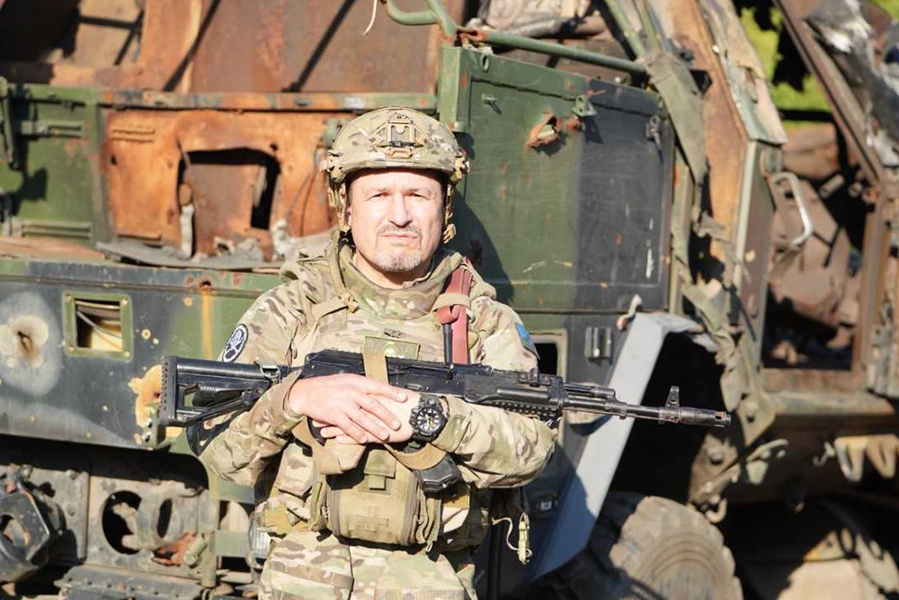 Командир 1-й штурмовой роты "В" майор Игорь Цапко.