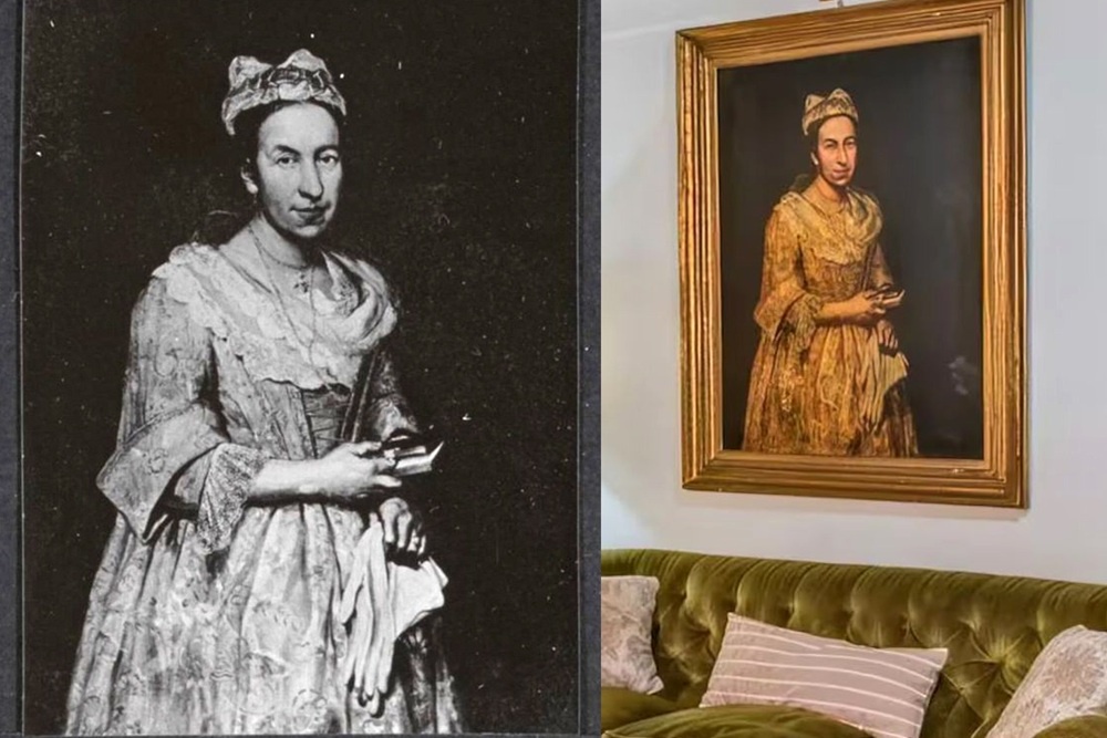 "Портрет дамы" увидели висящим в доме, который выставлялся на продажу.