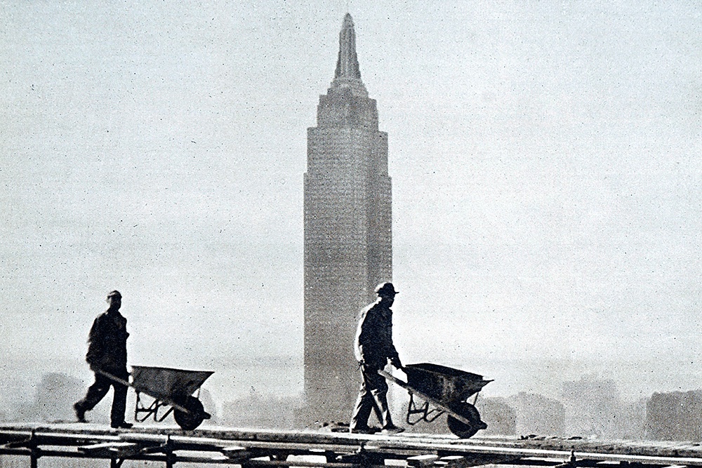 Строительство штаб-квартиры Организации Объединенных Наций в Нью-Йорке. США, 1949 год. 