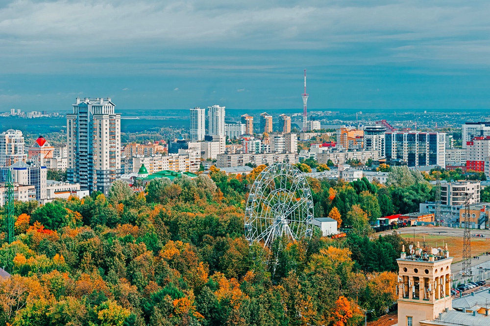 мегаполис с высоты