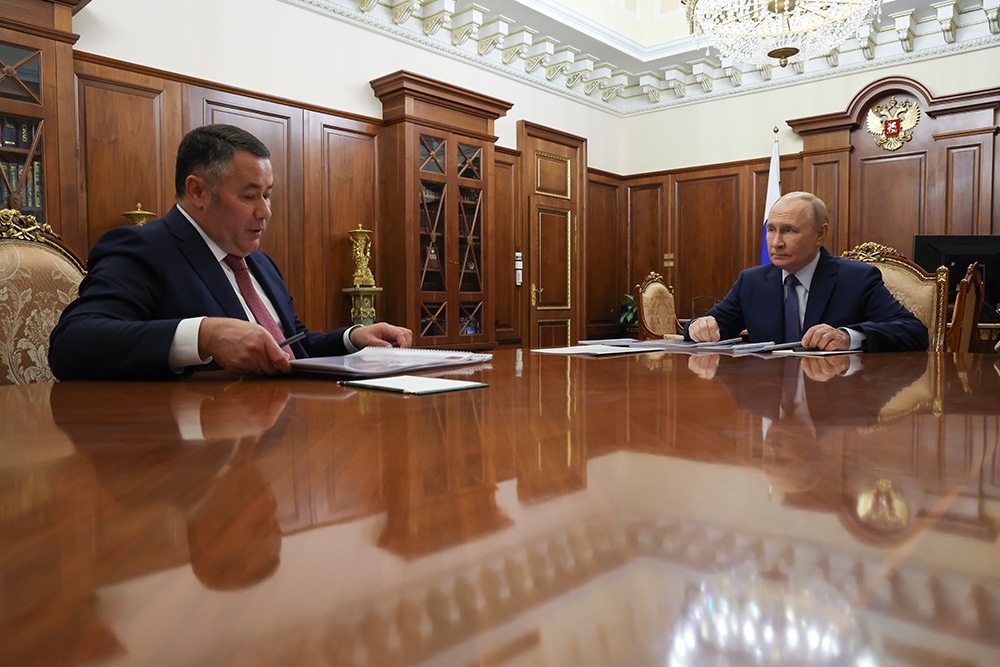 Путин назначил губернатора Тверской области Руденю полпредом президента в СЗФО