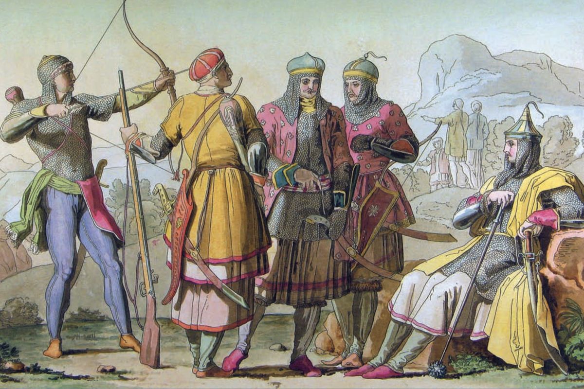 Горский князь и воины.