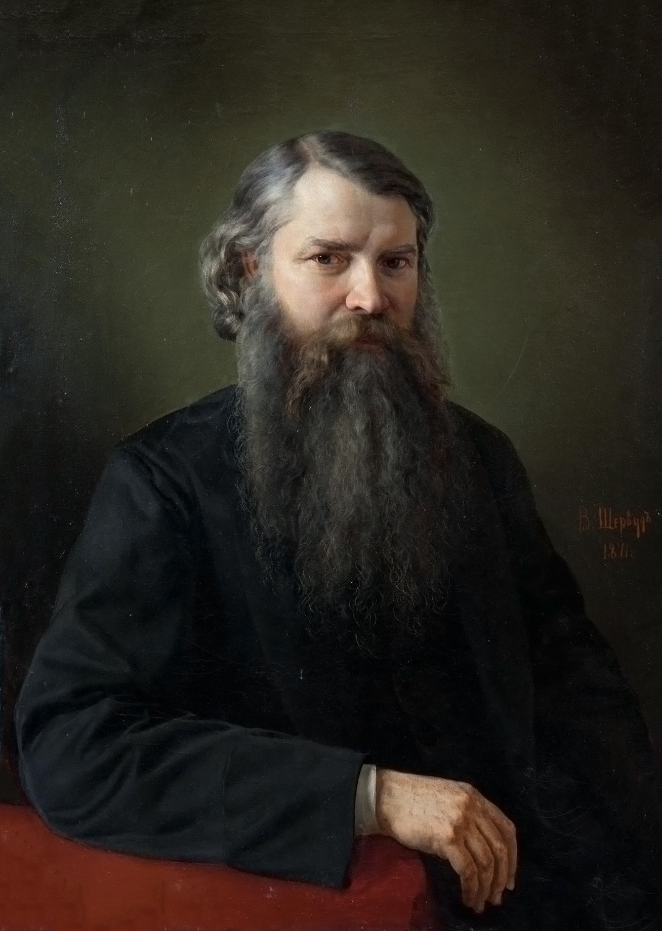 В. Шервуд. Портрет Ивана Егоровича Забелина. 1871