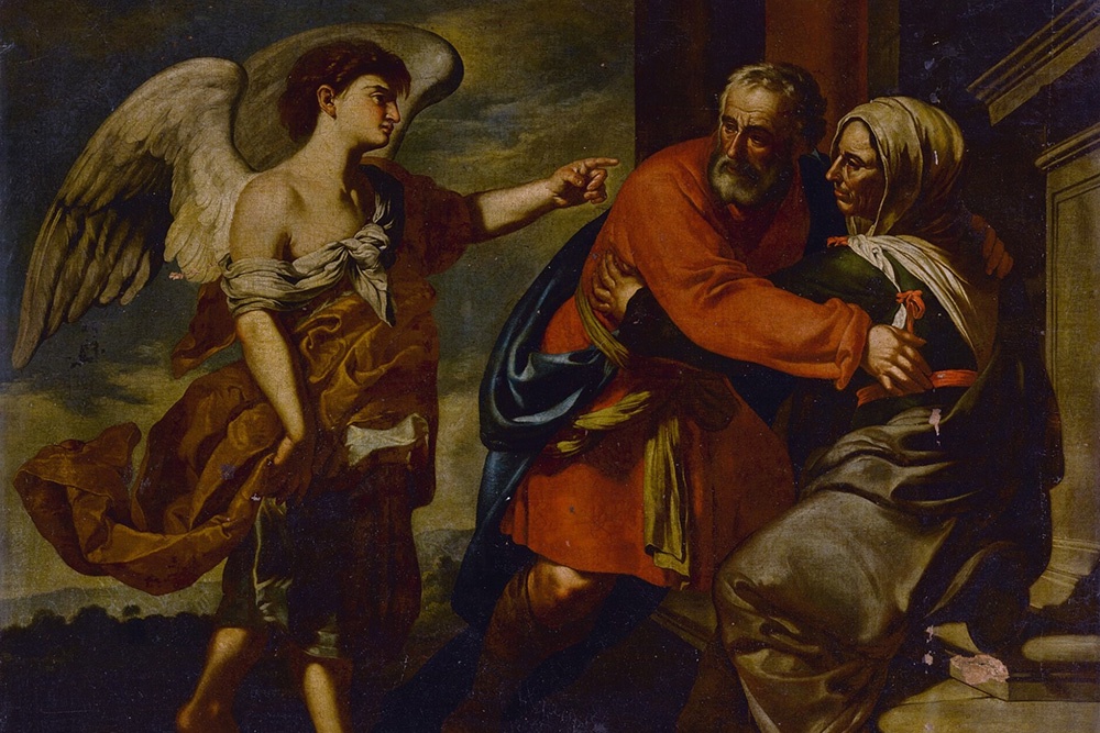 "Встреча Захарии и Елисаветы". Франческо Гуарино, XVII в.