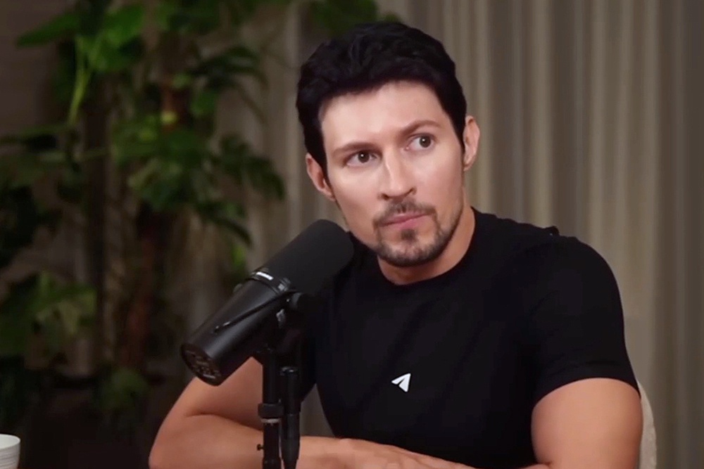 Основатель Telegram Павел Дуров во время интервью Лексу Фридману.