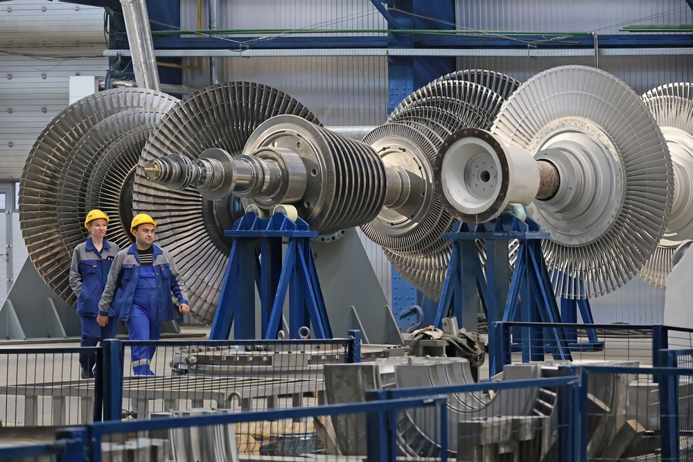 Одна из самых крупных и сложных частей турбины - ротор. Для их изготовления используют габаритные, зачастую уникальные станки.