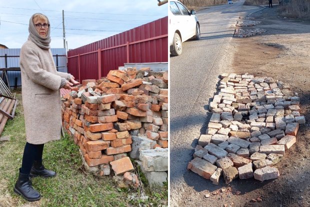 Грунтовая дорога в уральском поселке