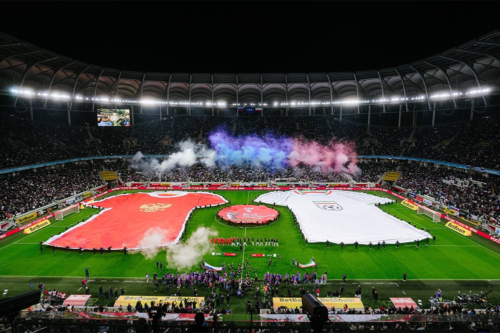 Матч России с Ираном на прошлой неделе побил рекорд посещаемости стадиона в Волгограде.