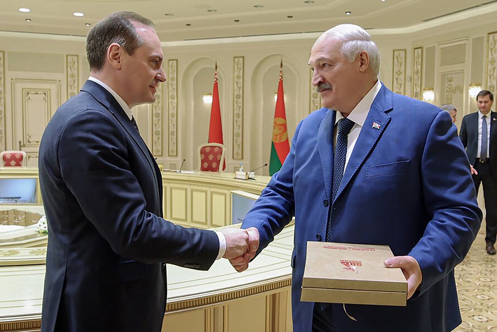 Встреча проходила в минском Дворце независимости. 