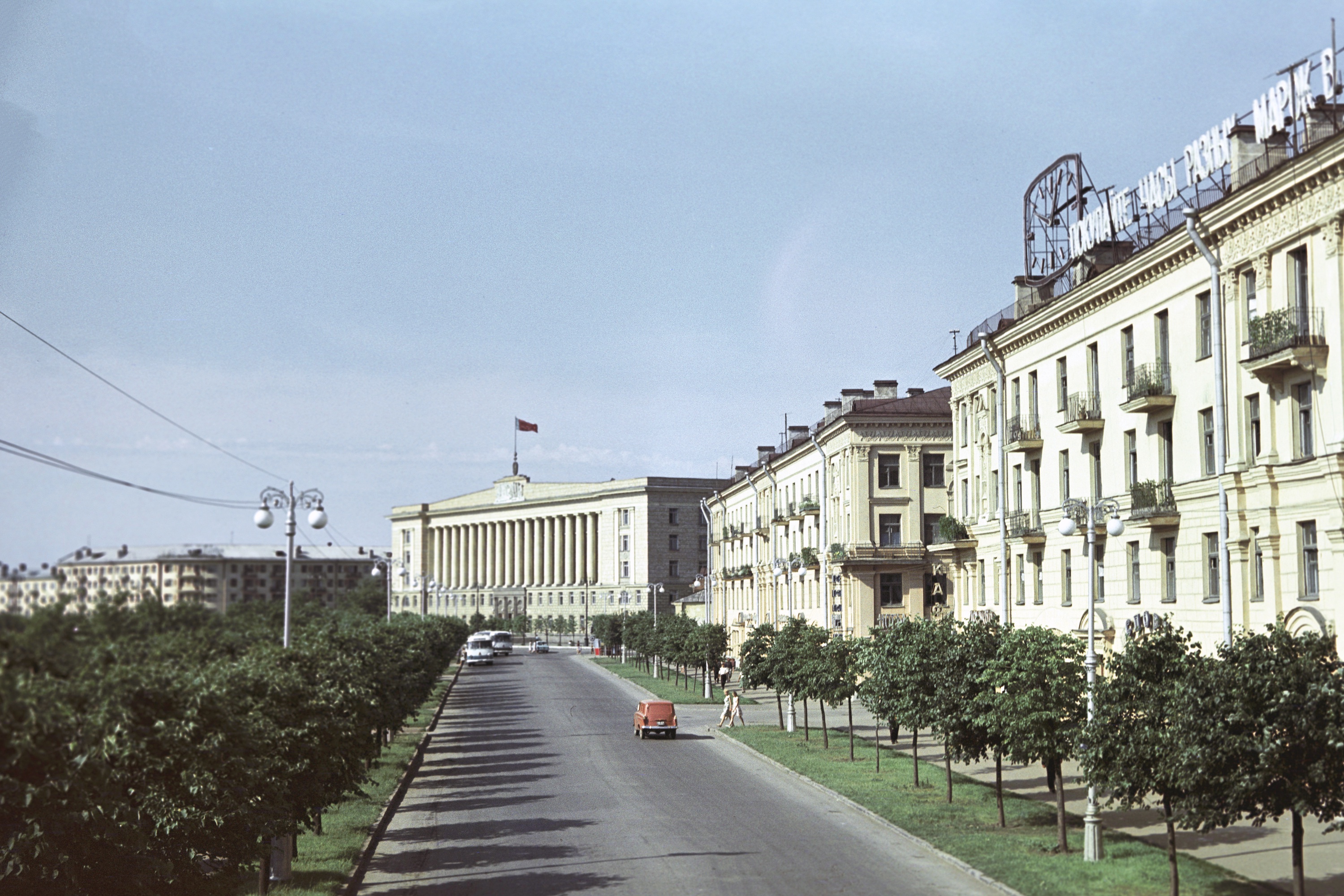 Улица Максима Горького в городе Горький. 1966 Улица Максима Горького в городе Горький. 1966