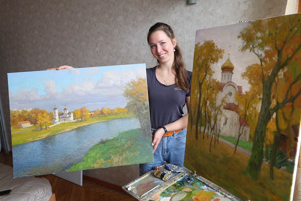 Для Натальи Ивановой из Пензы пленэр в Могилевской области стал источником вдохновения. 