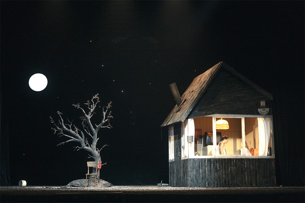 Вася налаживает свое счастье в крохотном чудном домике.