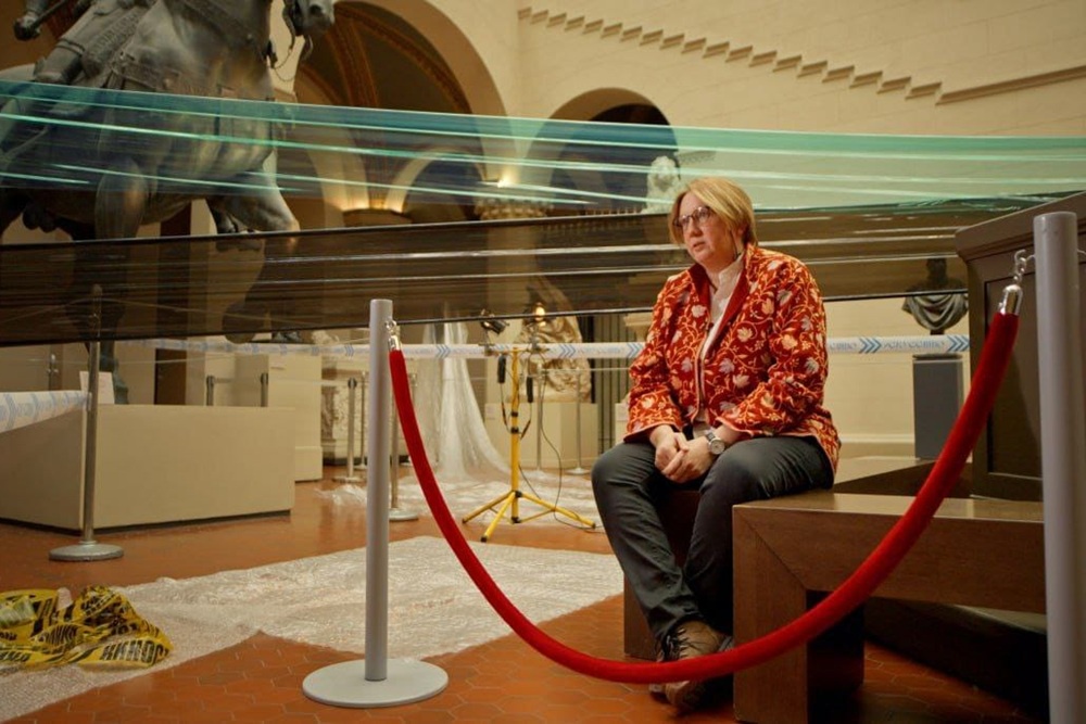 На съемочной площадке фильма директор Государственного музея изобразительных искусств имени А С. Пушкина в 2023-2025 гг. Елизавета Лихачева размышляет об истинном смысле реституции. На съемочной площадке фильма директор Государственного музея изобразительных искусств имени А С. Пушкина в 2023-2025 гг. Елизавета Лихачева размышляет об истинном смысле реституции.