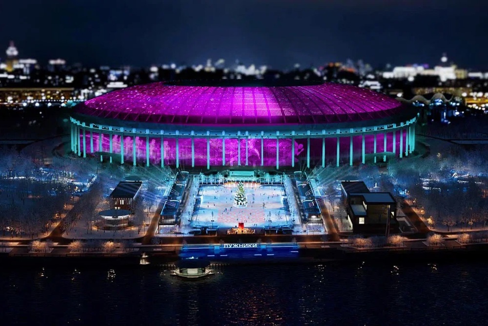 Новый каток в Лужниках будет располагаться на главной площади и боковых аллеях