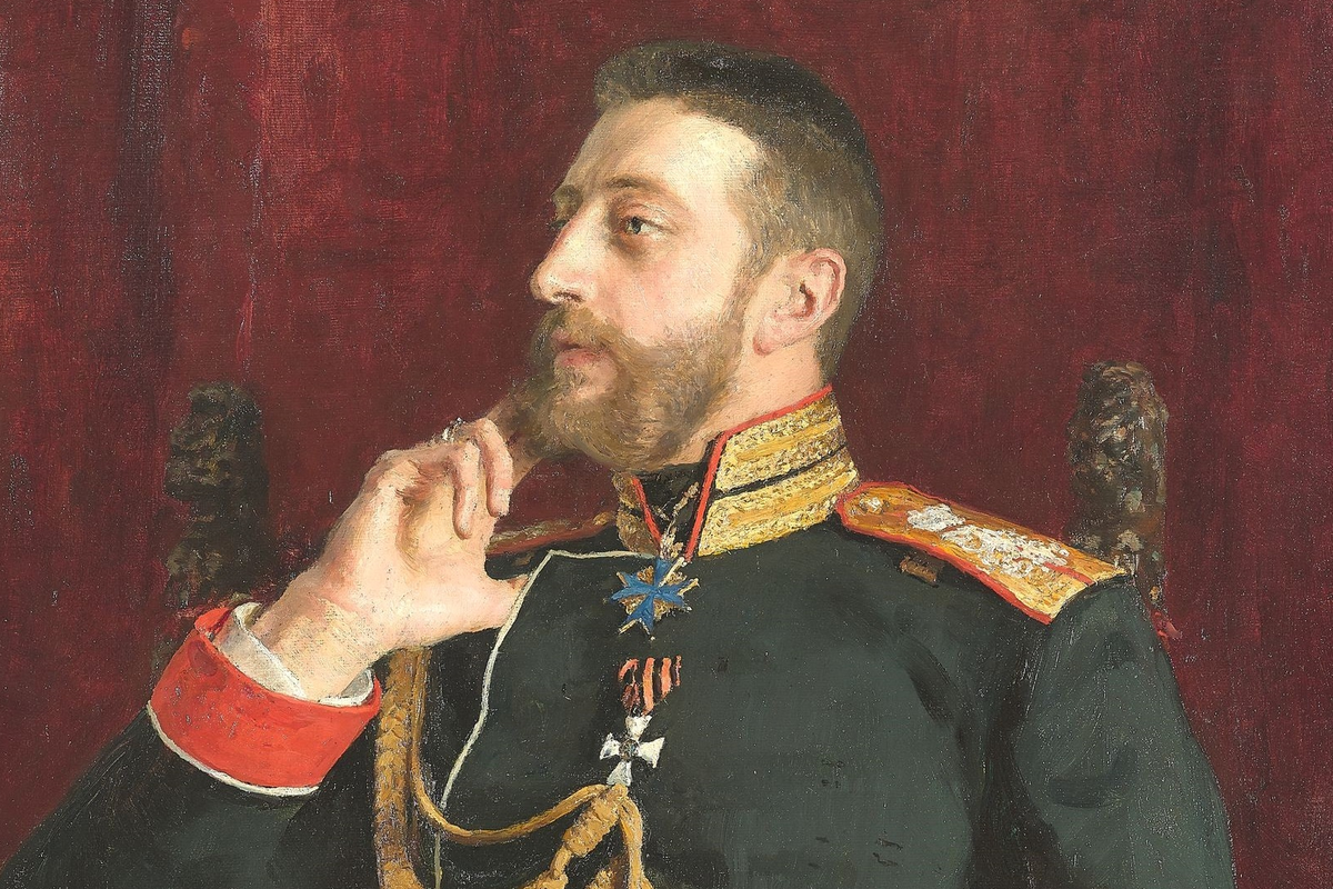 Илья Репин  "Портрет поэта великого князя Константина Константиновича Романова" 1891 г.