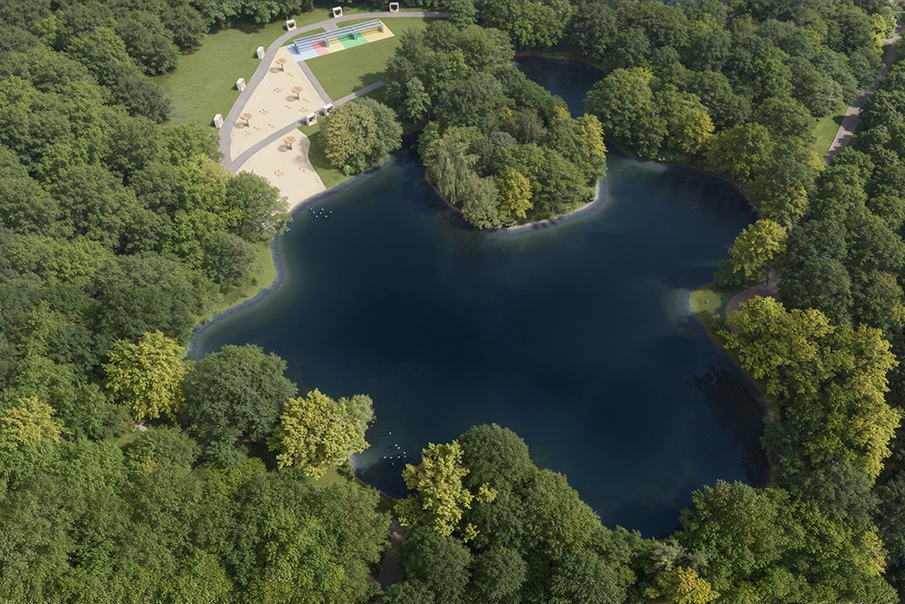Началась реабилитация Голубинского пруда на юго-западе Москвы