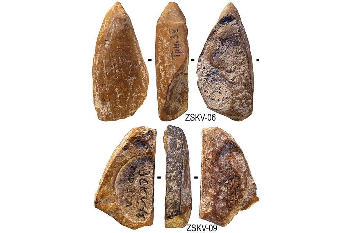 42 тысячи лет назад этот кусочек был обточен до формы, напоминающей карандаш с характерными для рисунков следами износа.  42 тысячи лет назад этот кусочек был обточен до формы, напоминающей карандаш с характерными для рисунков следами износа.