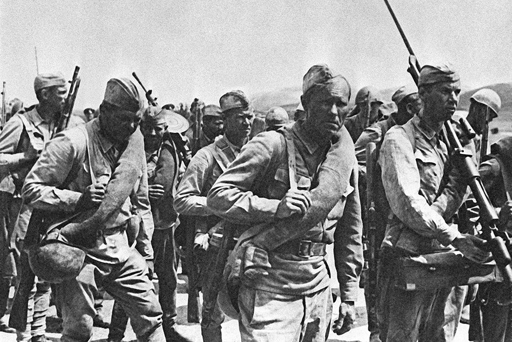 Кадр из фильма "Они сражались за Родину".