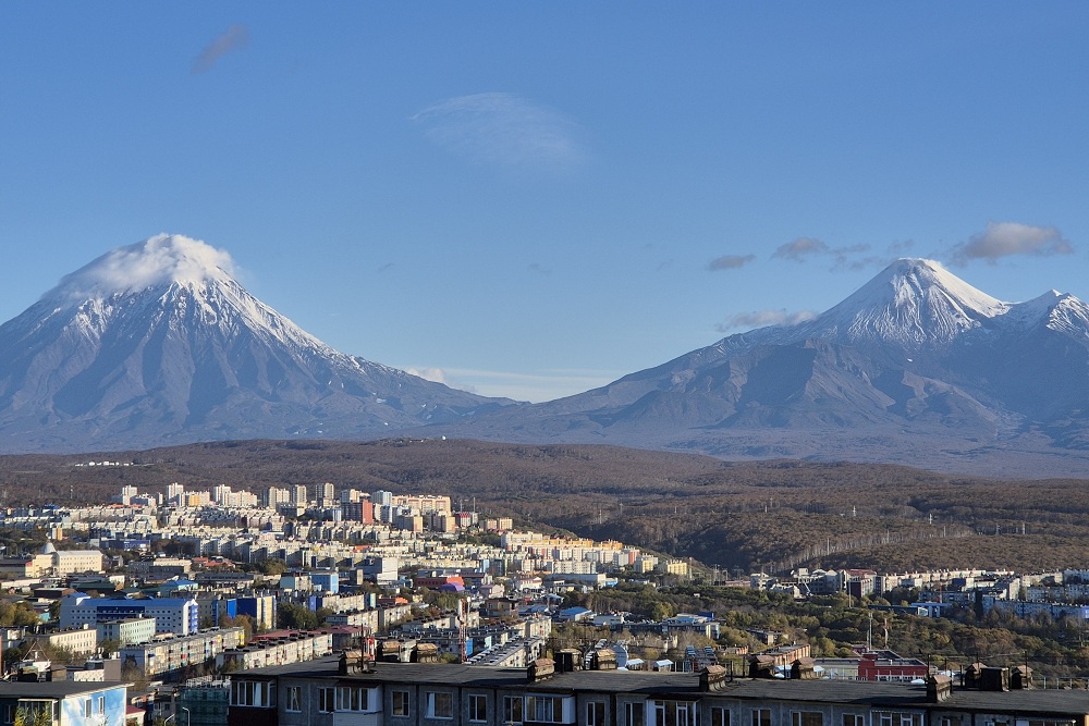 Из разных районов города видны несколько вулканов. Авачинский, Козельский и Корякский жители называют домашними.