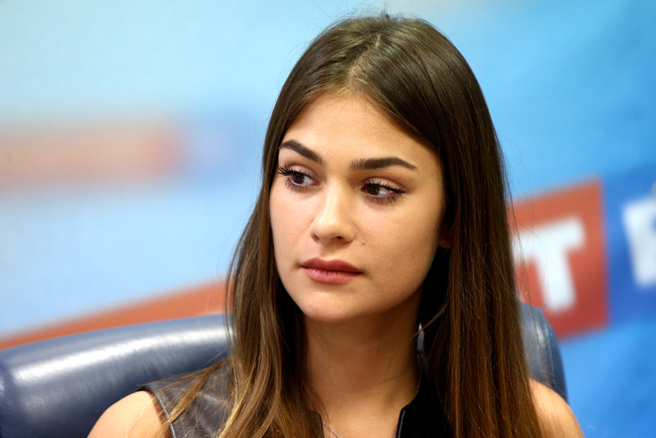 Актриса Анастасия Шубская на церемонии вручения ежегодной премии газеты "Советский спорт" "Харламов Трофи".