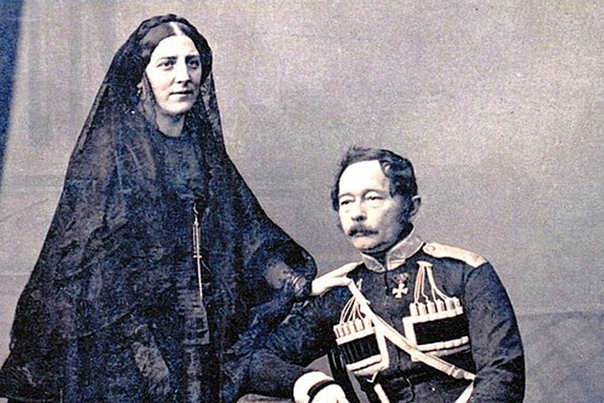 Графа Николай Николаевич Муравьев-Амурский с женой. Графа Николай Николаевич Муравьев-Амурский с женой.