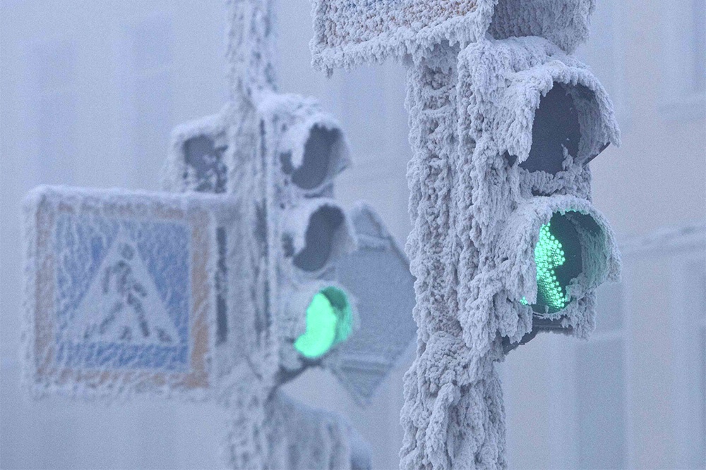 Светофоры в Москве переходят на зимний режим работы