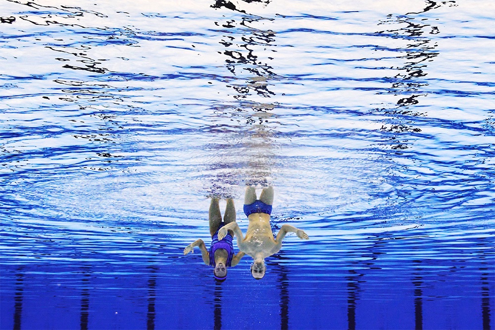 Синхронисты Майя Гурбанбердиева и Александр Мальцев выиграли золото ЧМ в Сингапуре в смешанных дуэтах.