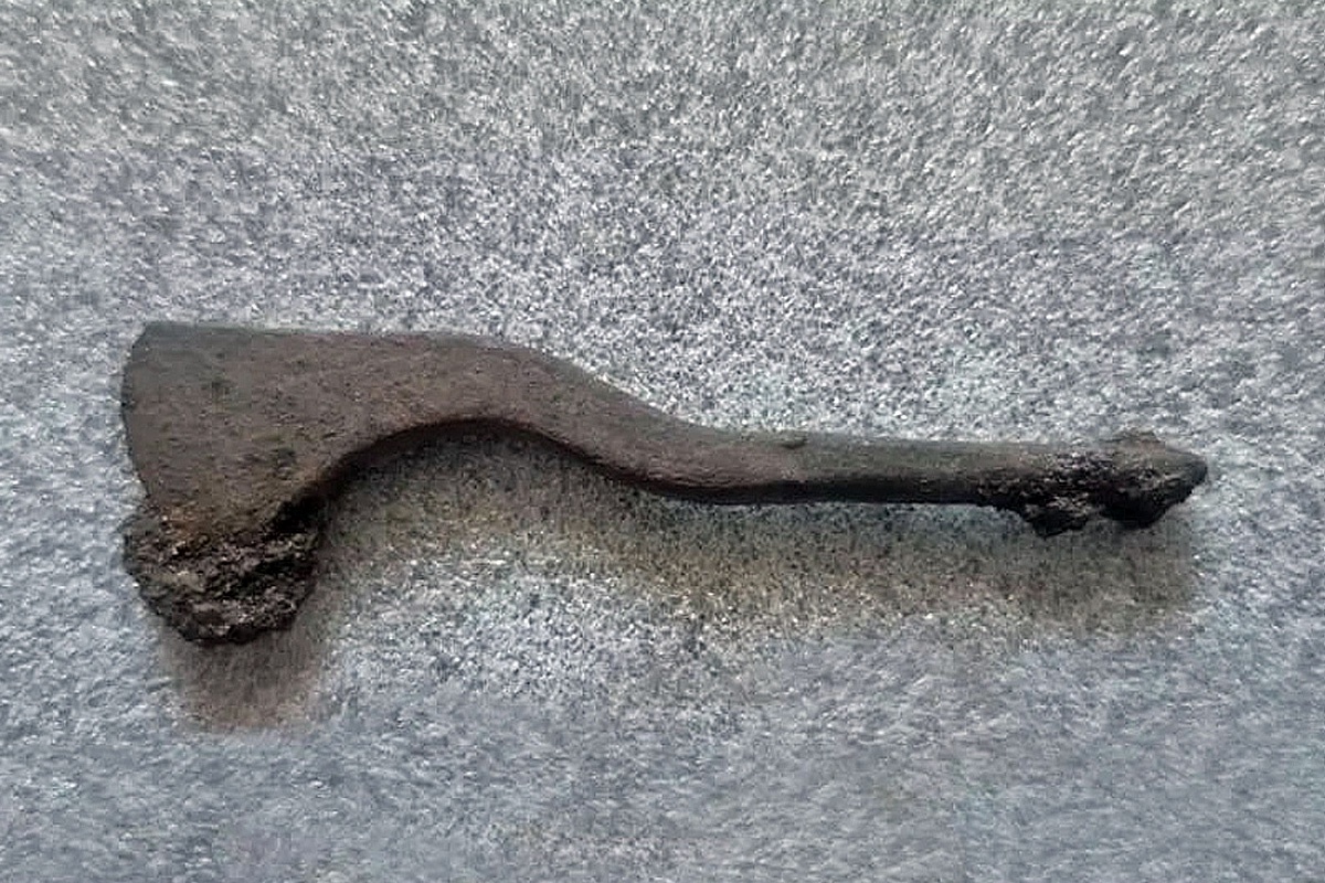 Железный хирургический инструмент уникальной формы датируется IV-III веками до нашей эры.