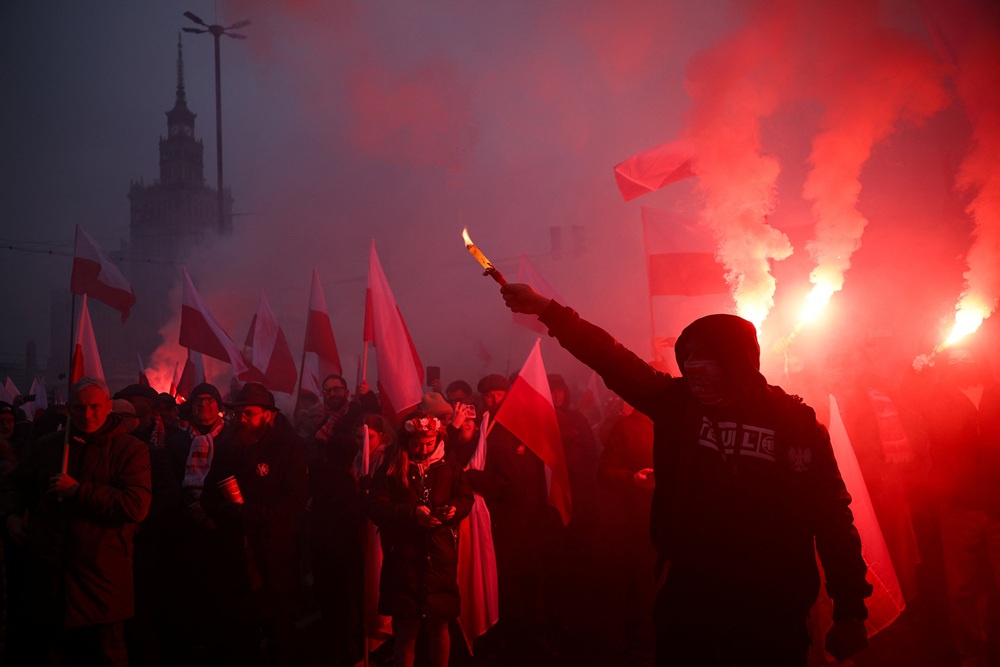 Президент Навроцкий дал понять, что не впервые участвует в шествиях польских националистов.