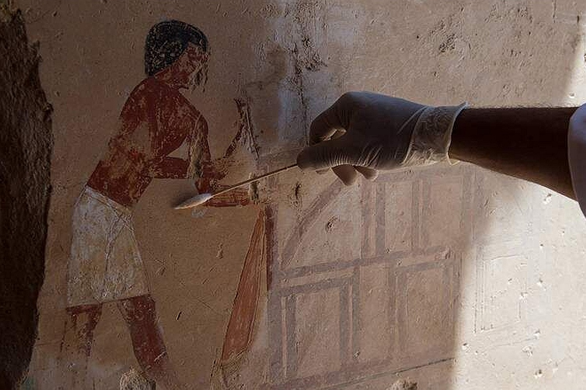 Раскопки производились в 2021 году на менее изученном участке Фиванского некрополя.