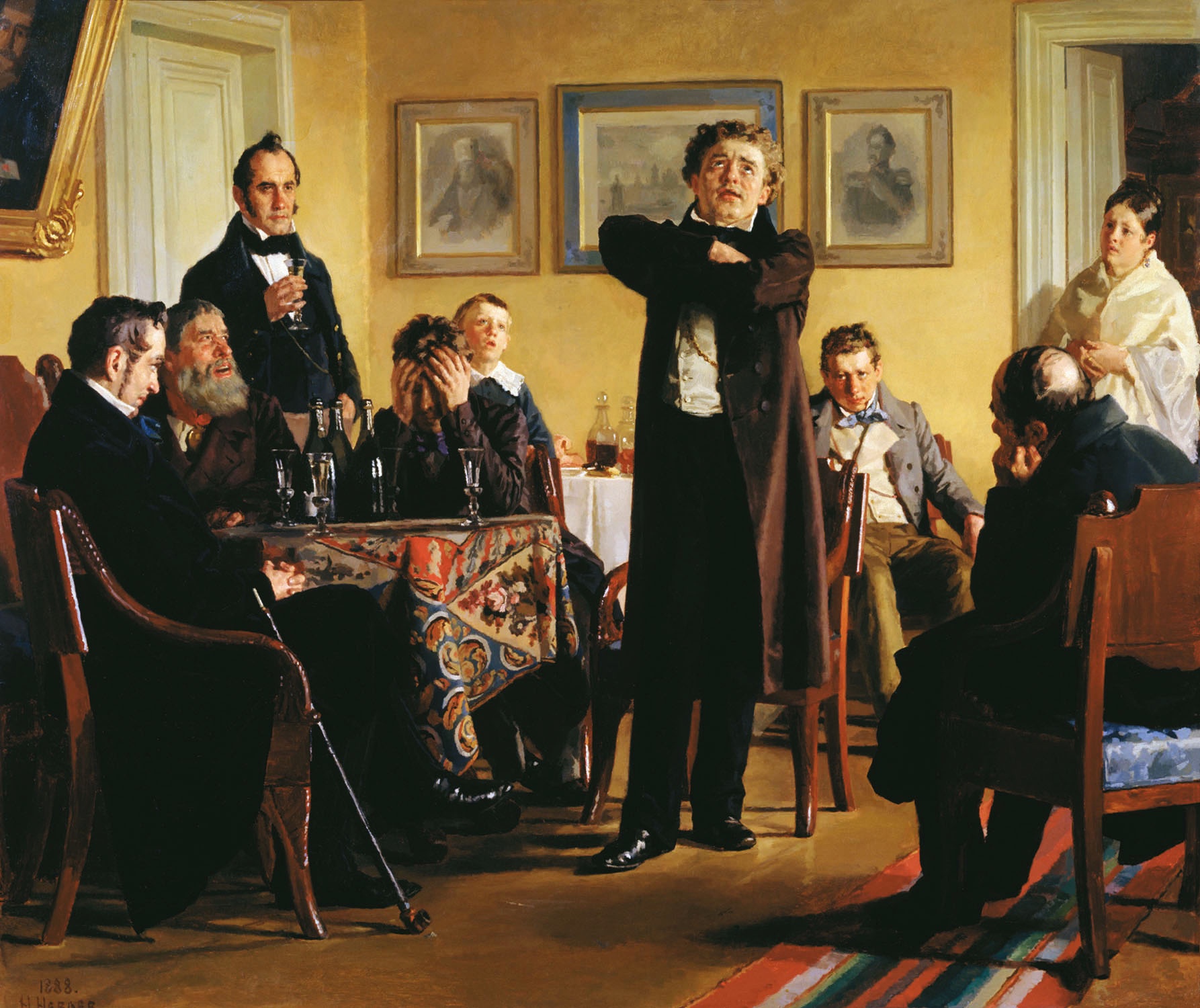 Н. Неврев. Мочалов среди своих почитателей. 1888 Н. Неврев. Мочалов среди своих почитателей. 1888