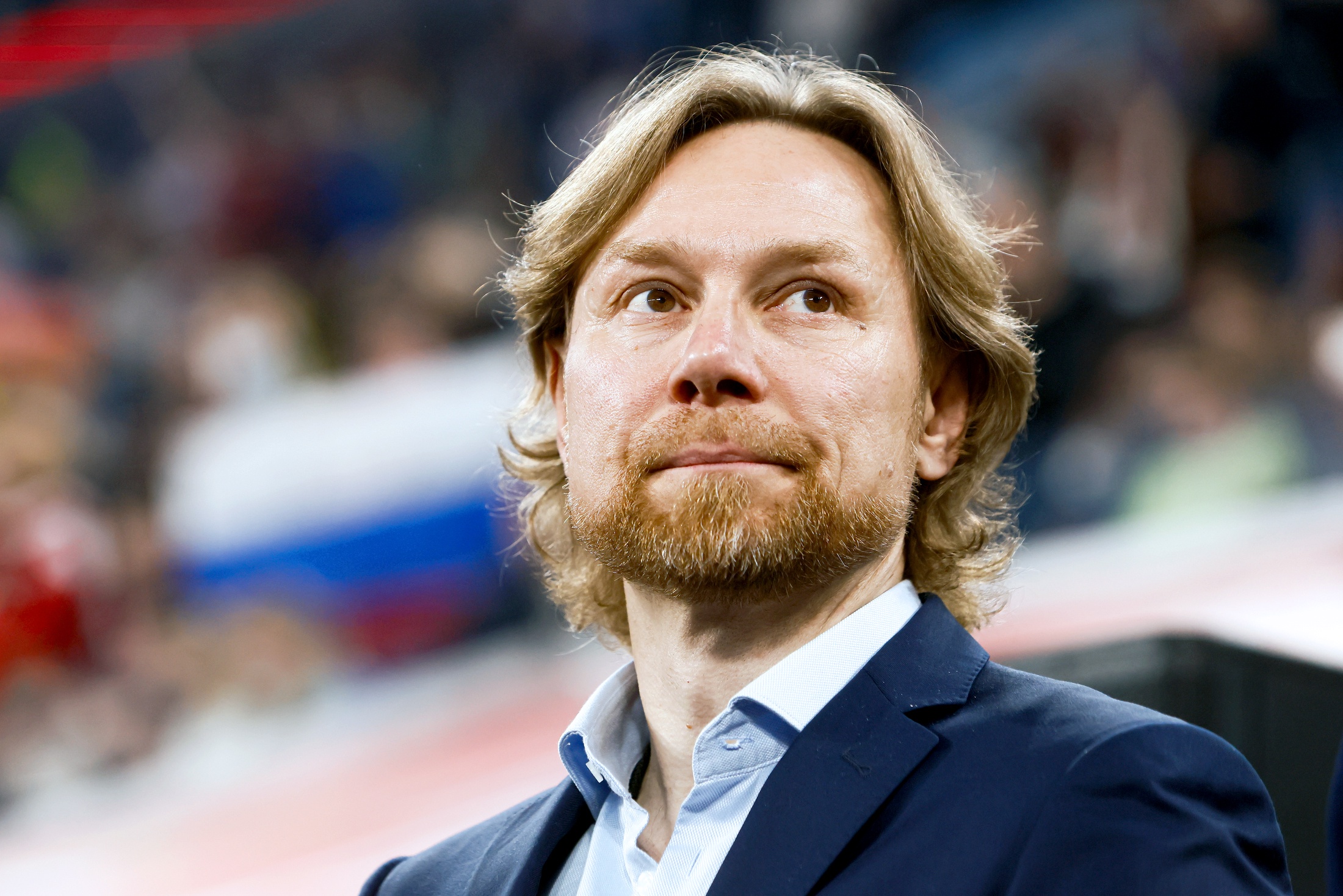 Главный тренер сборной России Валерий Карпин на товарищеском матче в Санкт-Петербурге.