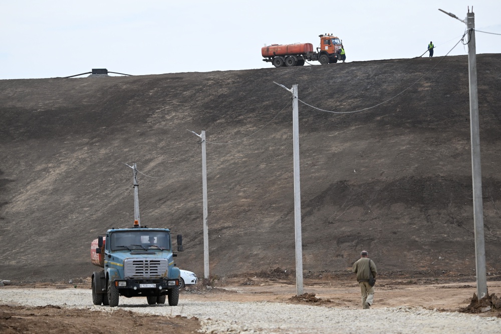 Работы по рекультивации на полигоне твердых коммунальных отходов "Самосырово" в Казани в рамках федерального проекта "Чистая страна" национального проекта "Экология".