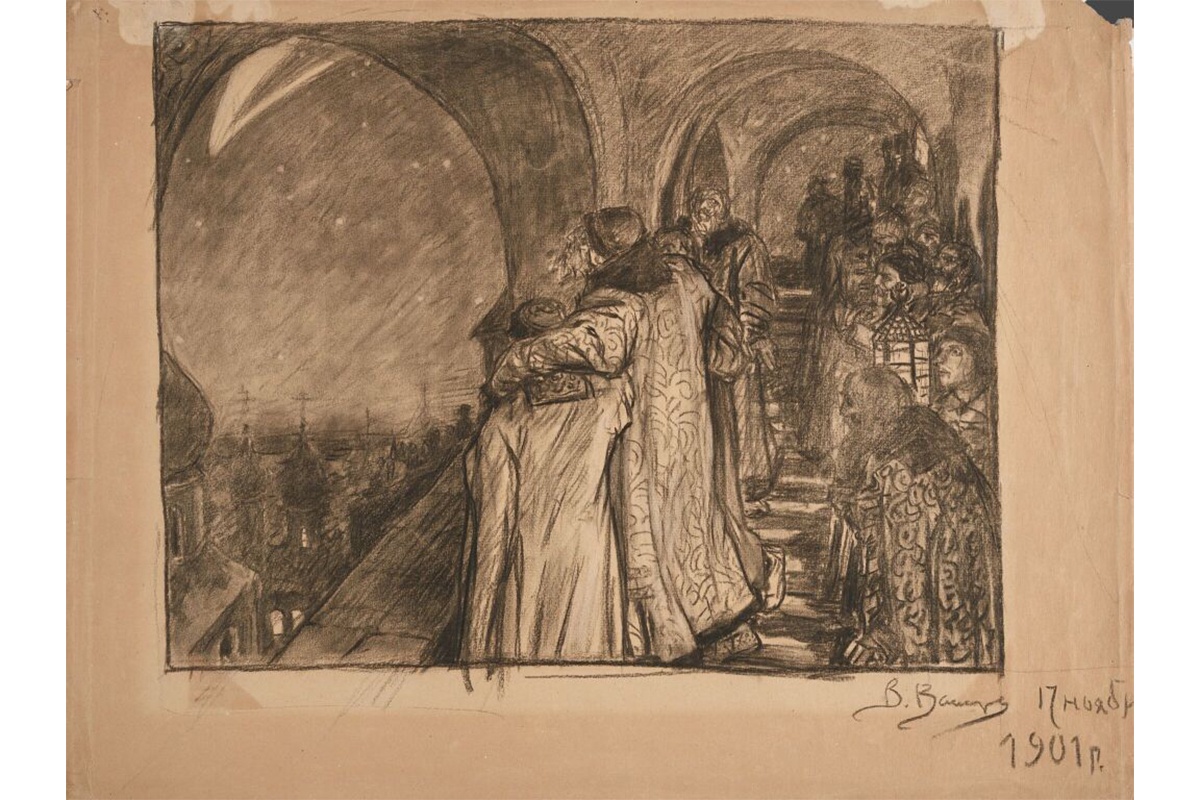 Художник Виктор Васнецов, вдохновленный этим сюжетом, в 1901 году сделал рисунок "Иван Грозный смотрит на комету". Художник Виктор Васнецов, вдохновленный этим сюжетом, в 1901 году сделал рисунок "Иван Грозный смотрит на комету".