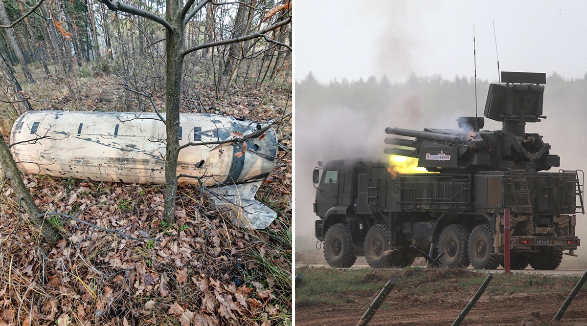 На снимке слева - обломок американской баллистической ракеты ATACMS. Четыре такие ракеты были запущены украинскими военными во вторник по территории Воронежской области. Но конечной точкой их прибытия стал воронежский лес. До цели ракеты не долетели благодаря работе российских систем ПВО. Нашим военным удалось сбить их с помощью зенитного ракетно-пушечного комплекса "Панцирь" (фото справа) и зенитной ракетной системы С-400. Упавшие обломки ракет повредили несколько зданий. Жертв и пострадавших нет.