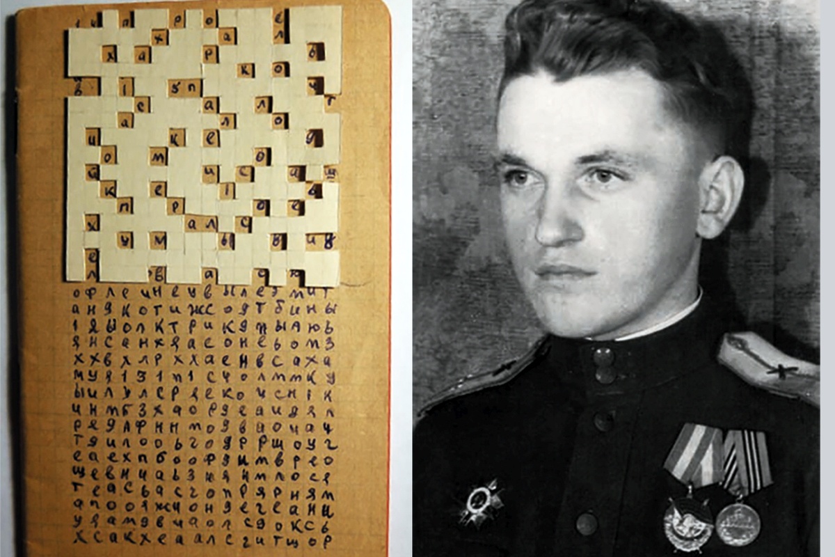 Дневник лейтенанта Шигина и трафарет. На груди Александра Николаевича - орден Красного Знамени, орден Отечественной
войны, медаль "За взятие Берлина". Дневник лейтенанта Шигина и трафарет. На груди Александра Николаевича - орден Красного Знамени, орден Отечественной
войны, медаль "За взятие Берлина".